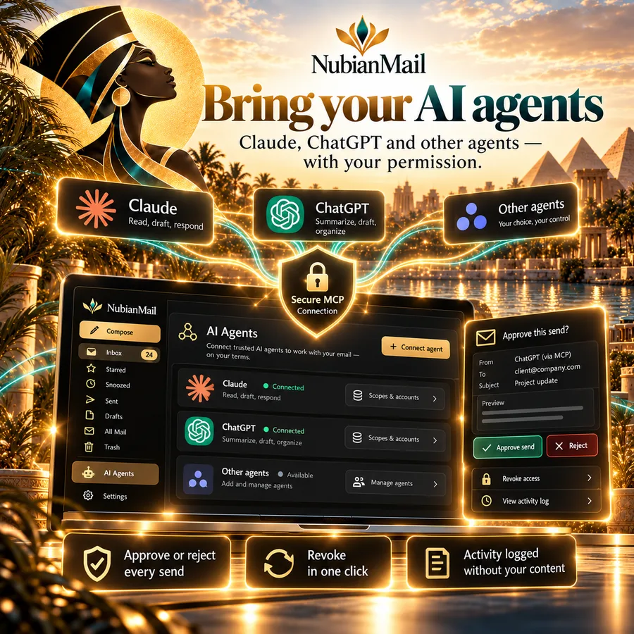 Claude, ChatGPT and other agents — with your permission.